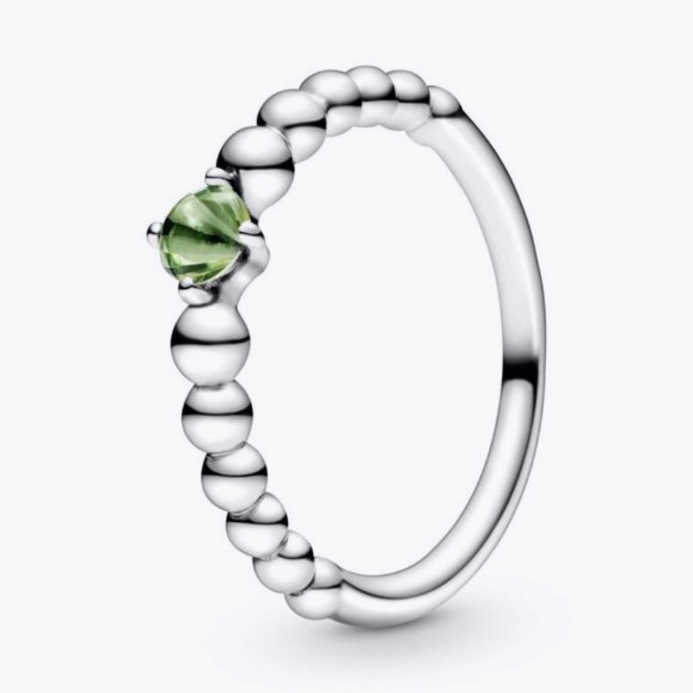 Pandora Spring Green Beaded Ring